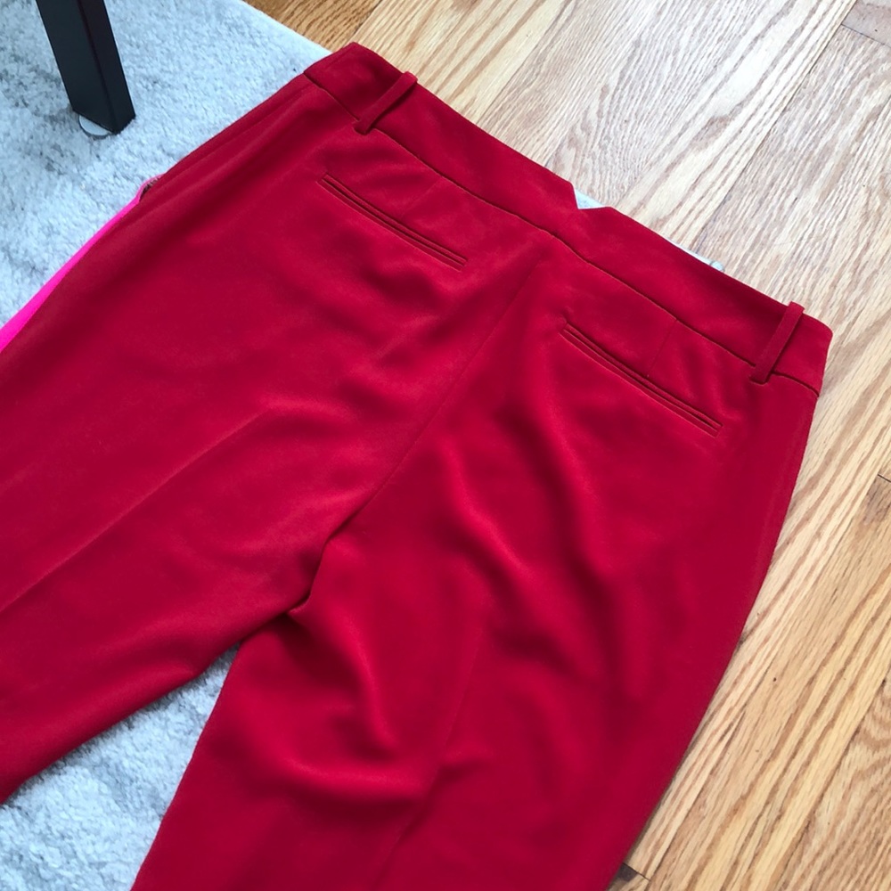 BCBG MaxAzria Neon Pink Monique Color Block Pants - Picture 9 of 10
